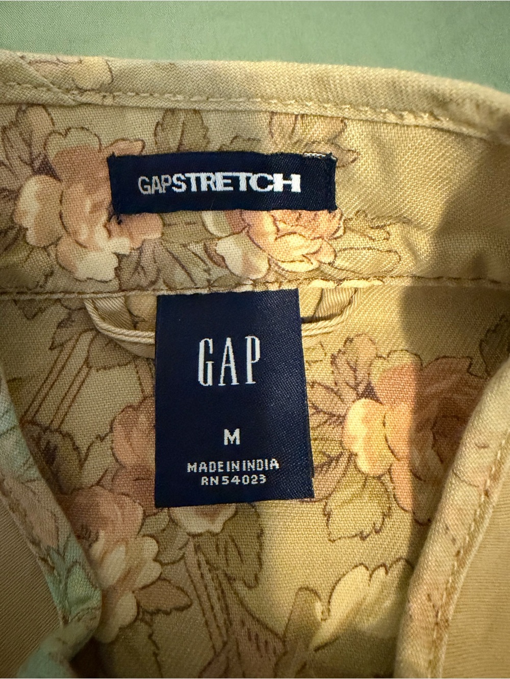 Gap Y2K Stretch Button Up Khaki Denim Jacket - Picture 3 of 3